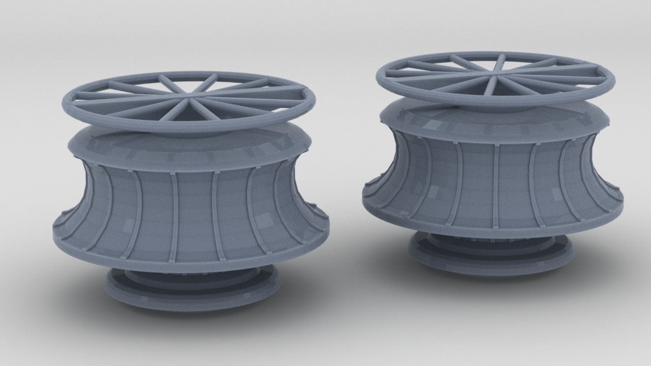 1/50 DKM Capstan - Anchor Chain Winch Set (2pcs) - distefan 3d print