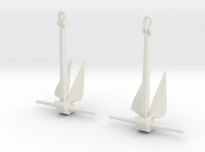 1/50 USN anchors, Destroyer (5000 lbs.) set 2pcs - distefan 3d print