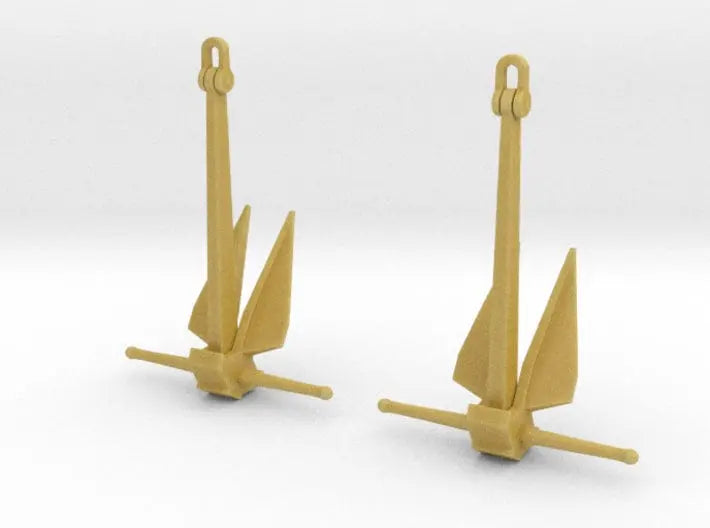 1/50 USN anchors, Destroyer (5000 lbs.) set 2pcs - distefan 3d print