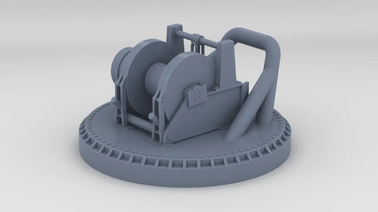 1/50 YTB Tugboat Ape Winch - distefan 3d print
