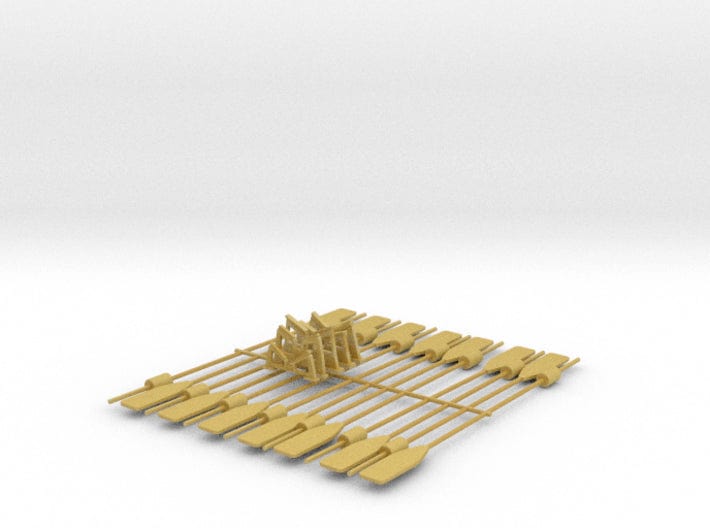 1/50 DKM paddles & cradles for 8m boat Set - distefan 3d print