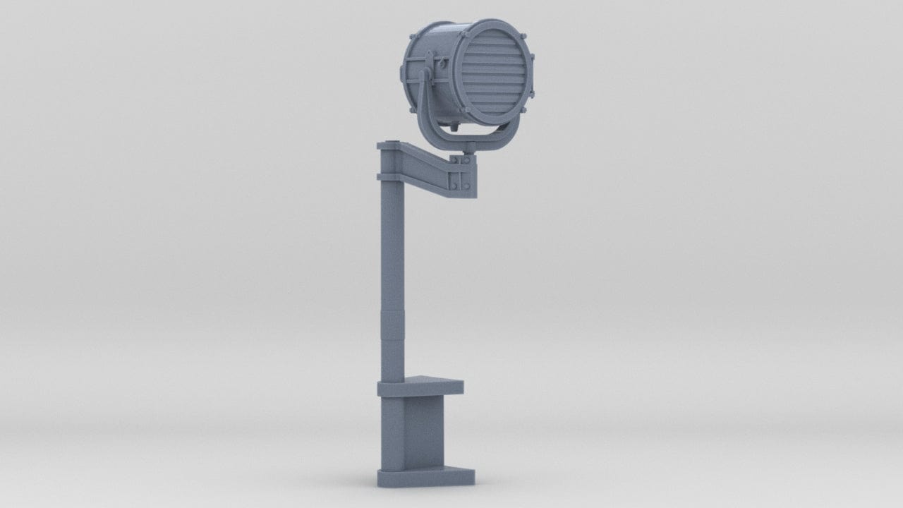 1/50 USN 12-inch Signal Searchlight v2 - distefan 3d print