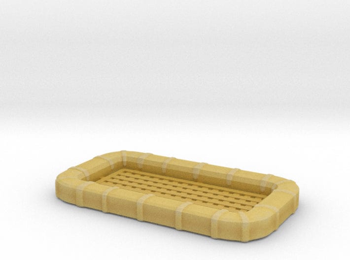 1/50 USN 25 man life raft square - distefan 3d print