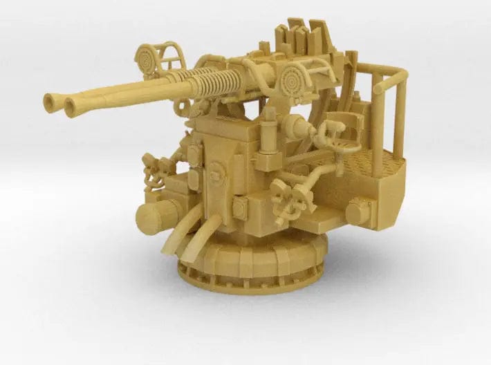 1/50 USN 40mm Bofors twin mount - distefan 3d print