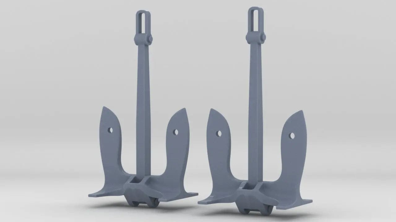 1/50 USN Anchor 4.000lbs. Set (2pcs) - distefan 3d print