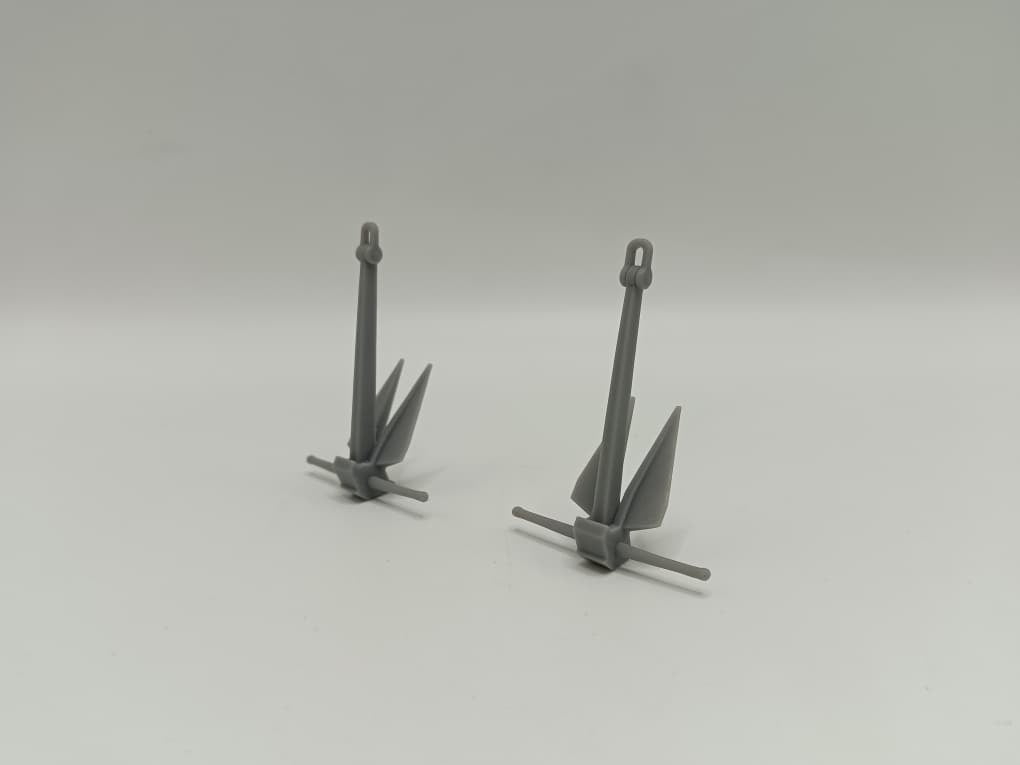 1/50 USN Anchor Danforth 2500kg. Set (2pcs) - distefan 3d print – alternate view