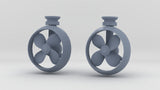 1/50 YTB Tugboat Props and Rudder Set (2pcs)