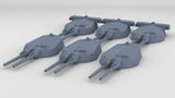 1/500 IJN Vickers 14 inch/45 Naval Gun Set (6pcs)