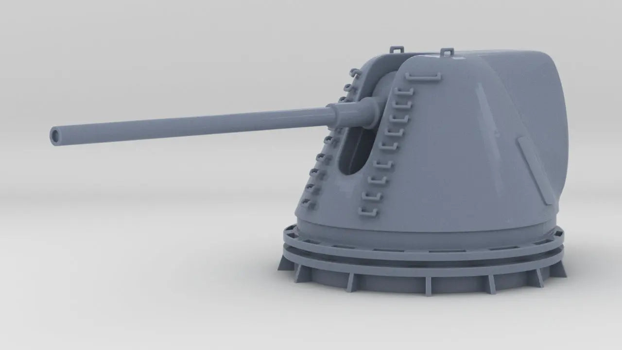 1/500 USN 8-inch 55 Mark 71 Cal. Deck Gun Resin3Dinteractive