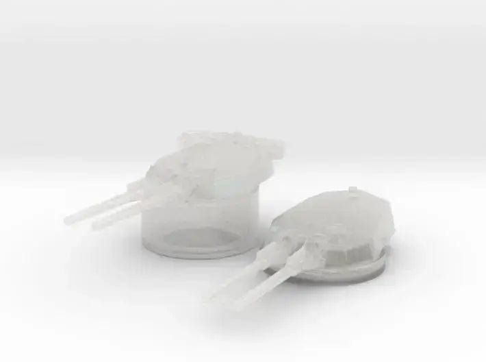 1/500 IJN Vickers 14 inch/45 naval turrets set - distefan 3d print