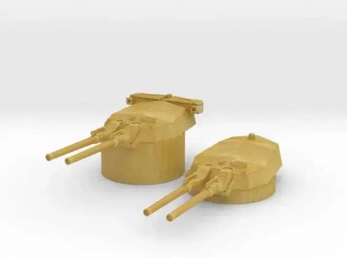 1/500 IJN Vickers 14 inch/45 naval turrets set - distefan 3d print