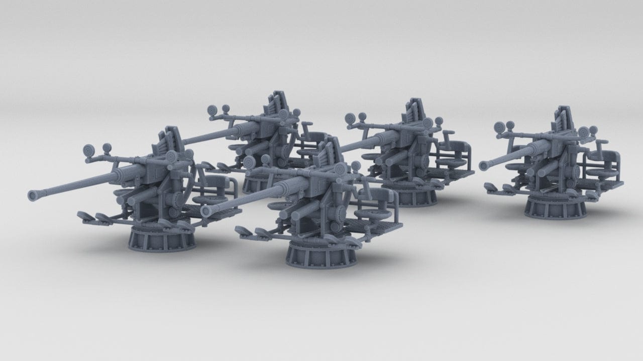 1/500 USN Single 40mm Bofors Set (5pcs) - distefan 3d print