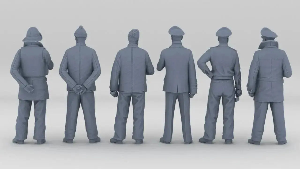 1/56 DKM U-Boot Sailors Set (6pcs) - distefan 3d print
