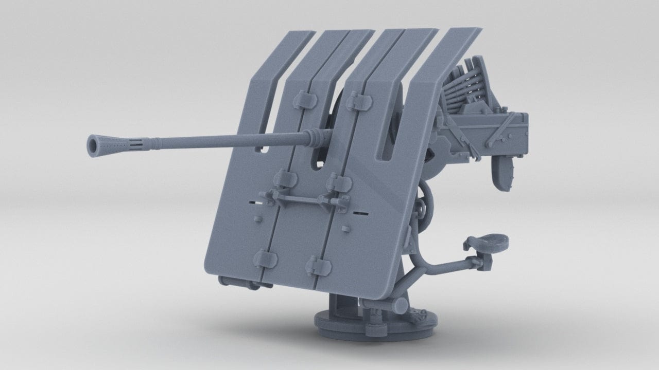 1/56 DKM 3.7cm Flak M42 Single Mount - distefan 3d print