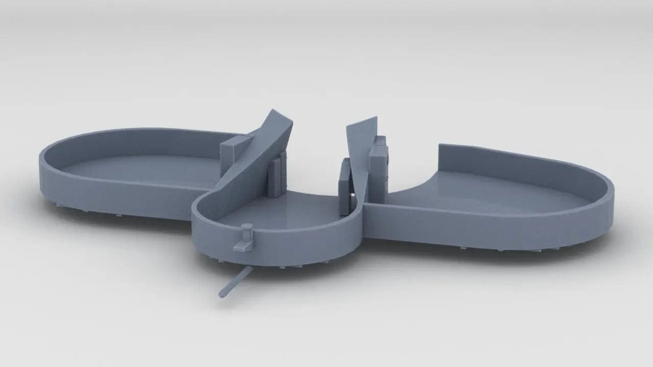 1/570 DKM Bismarck Lower Searchlight - distefan 3d print