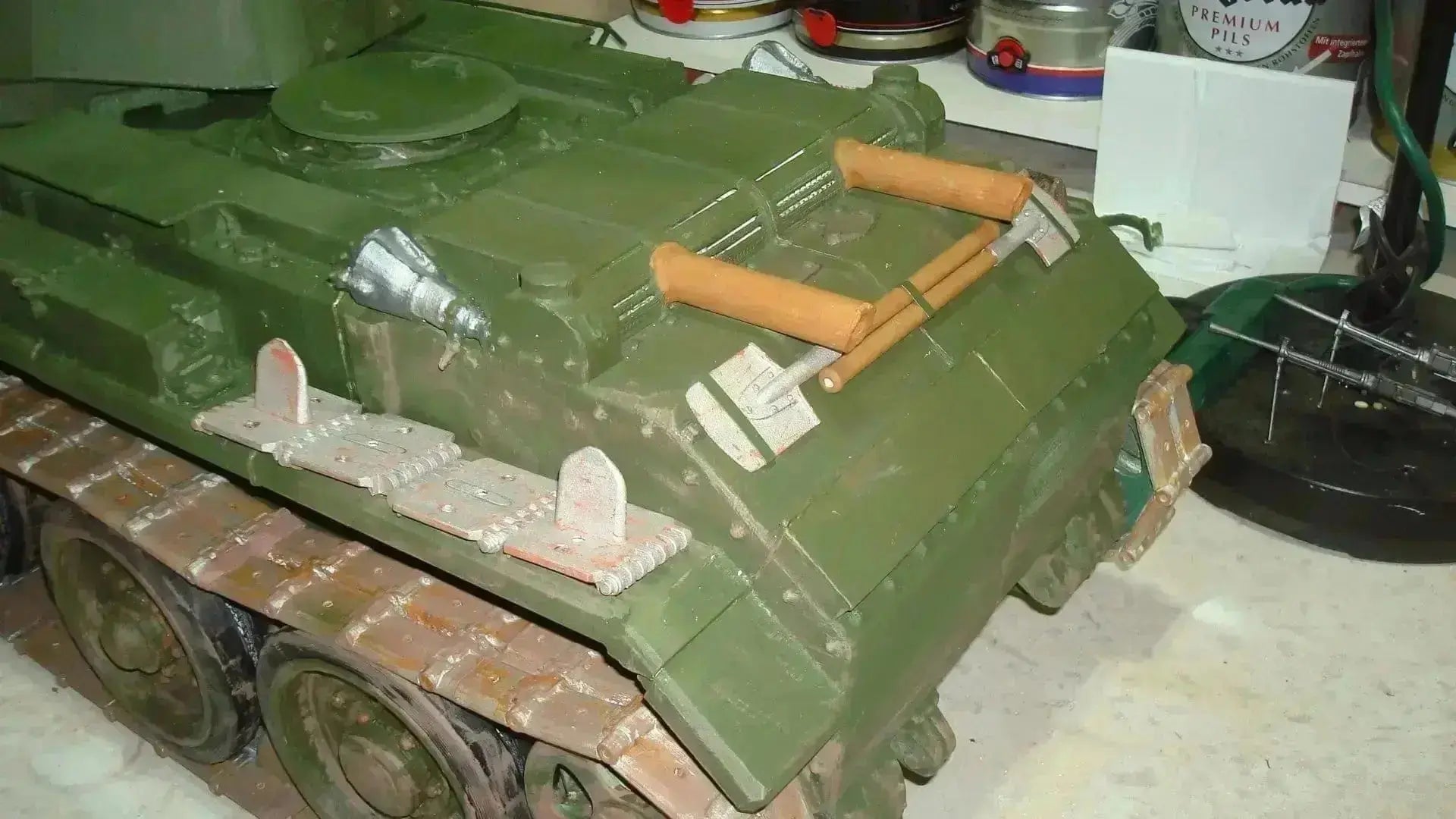 1/6 BT-7 Tank - Shovel (3D Printed) - Soviet Tank Model Parts 