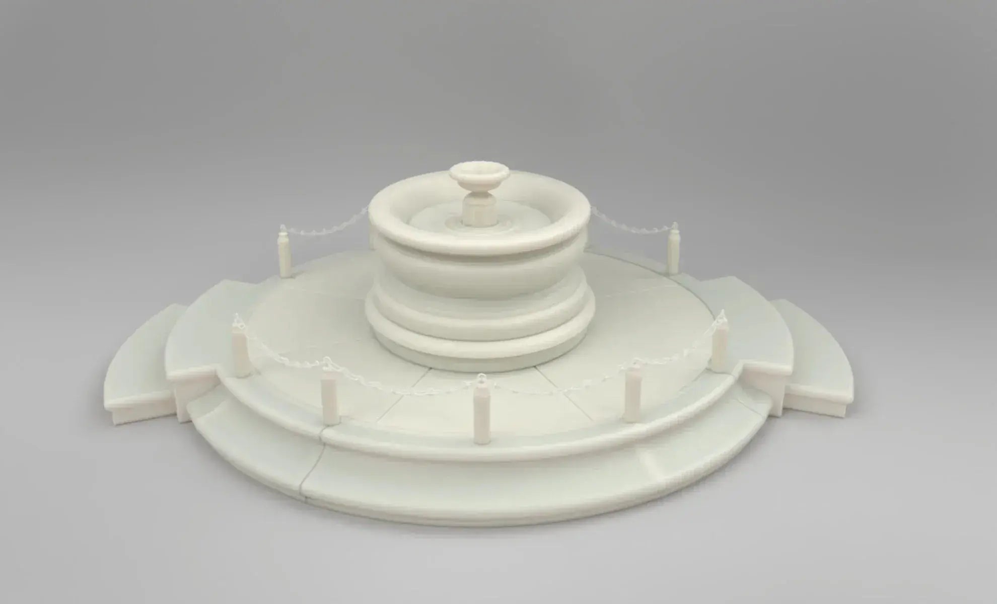 1/6 Czechoslovak Fountain, chateau Zákupy Kit - distefan 3d print