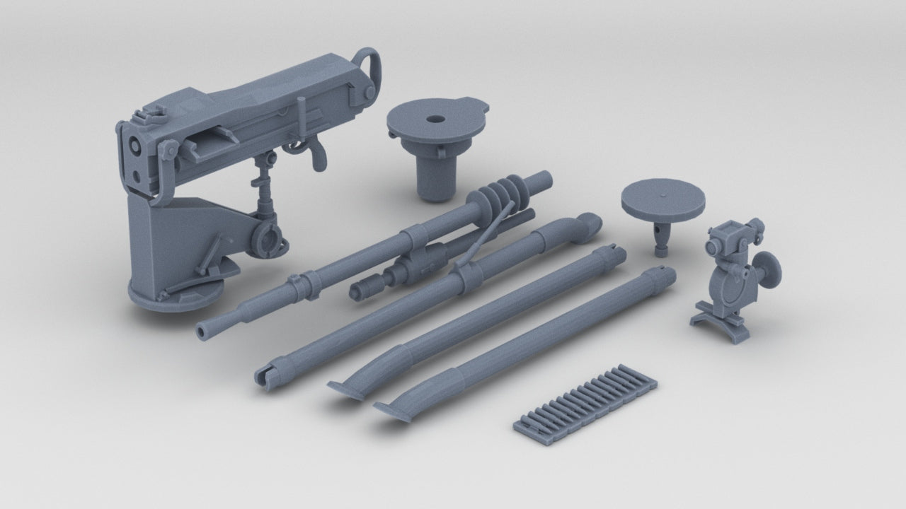 1/6 French Hotchkiss Mle 1914 MG - distefan 3d print