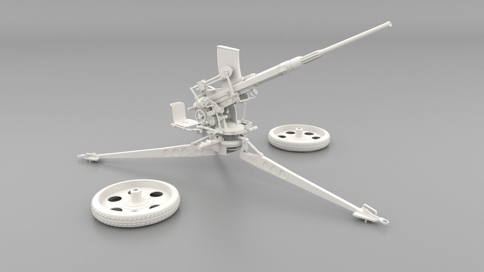 1/6 German 20mm Oerlikon Flak-28 - Mount - distefan 3d print
