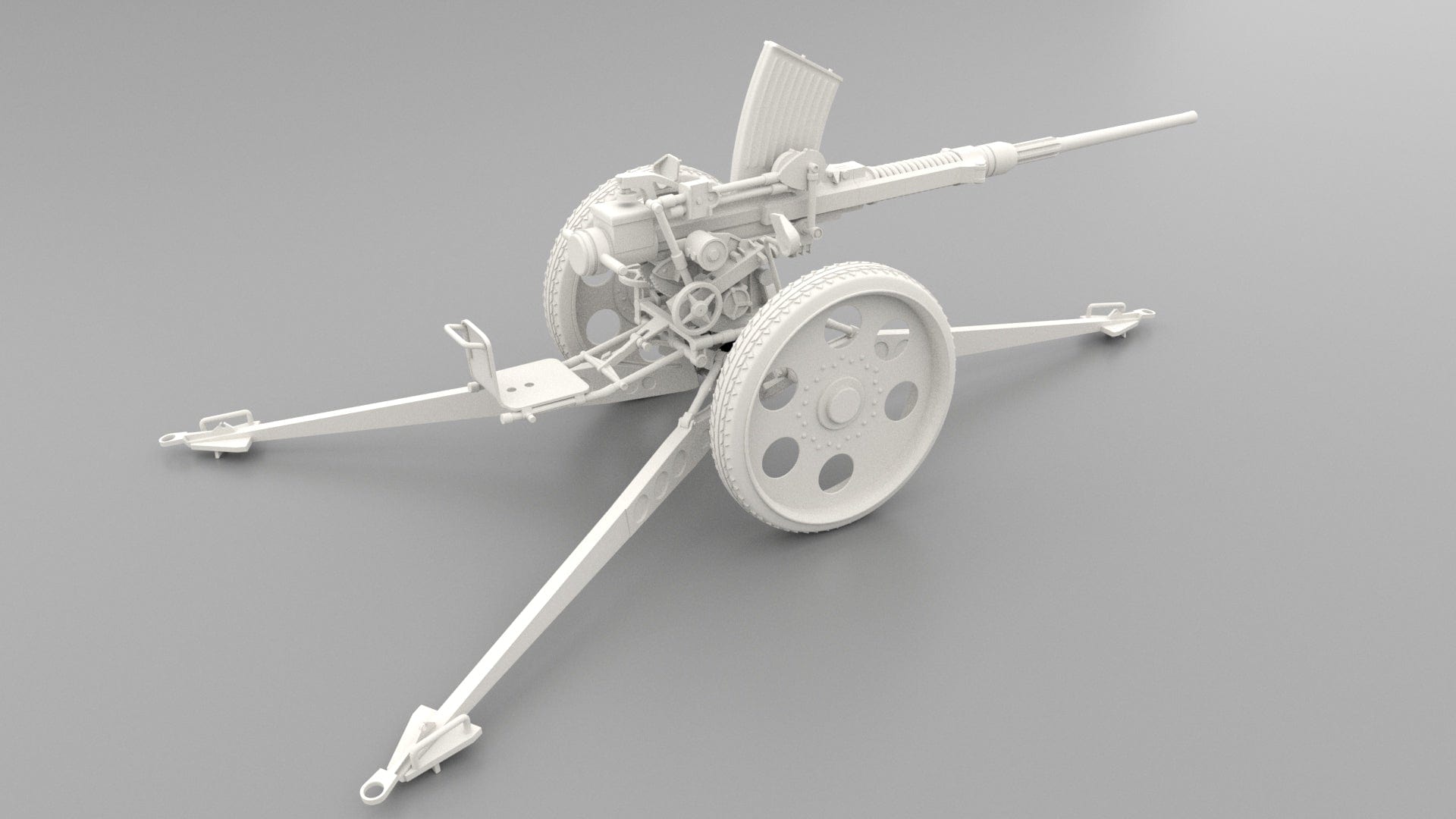 1/6 German 20mm Oerlikon Flak-28 - Mount - distefan 3d print