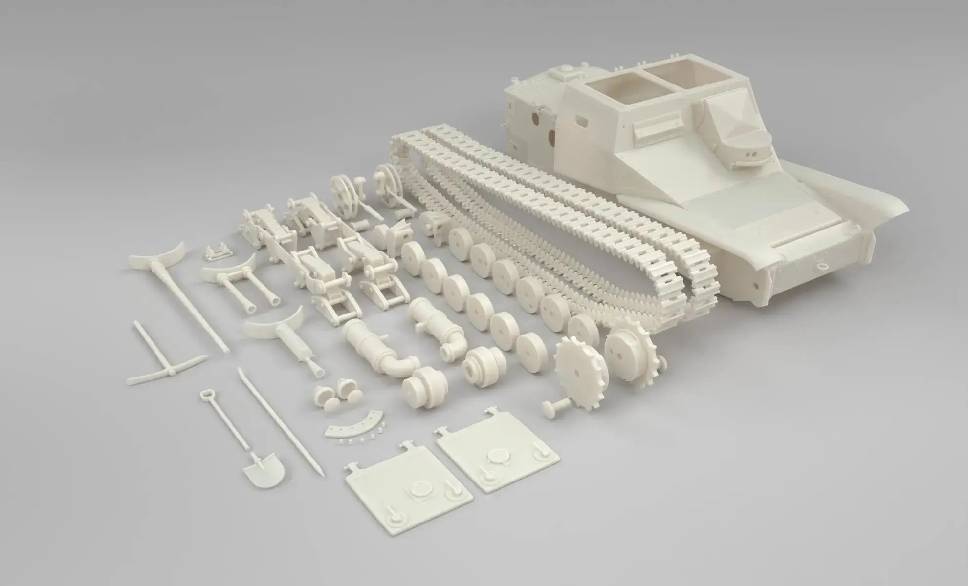 1/6 Italian Tankette Carro Veloce 33 Set - distefan 3d print