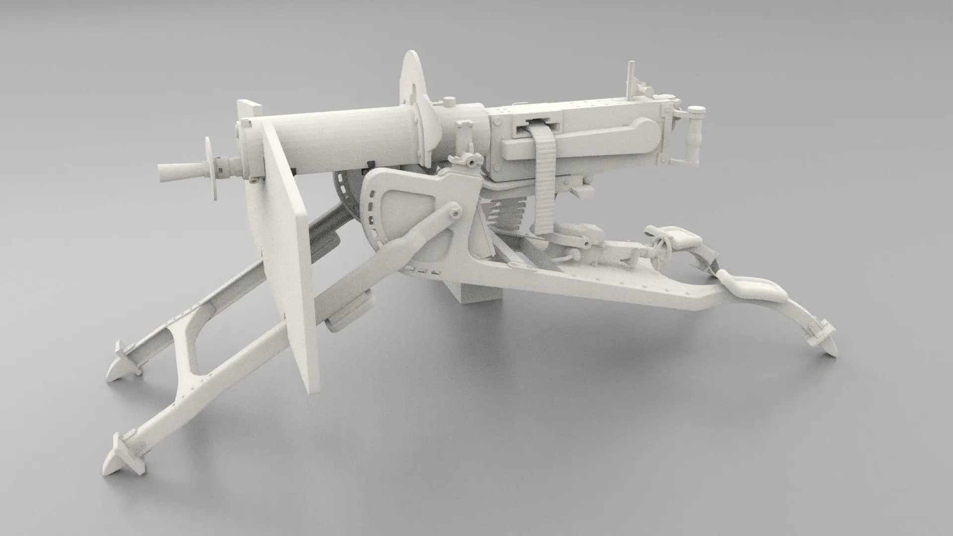 Equip Your Display: 1/6 MG 08 Machine Gun - Ammo (Unpainted)