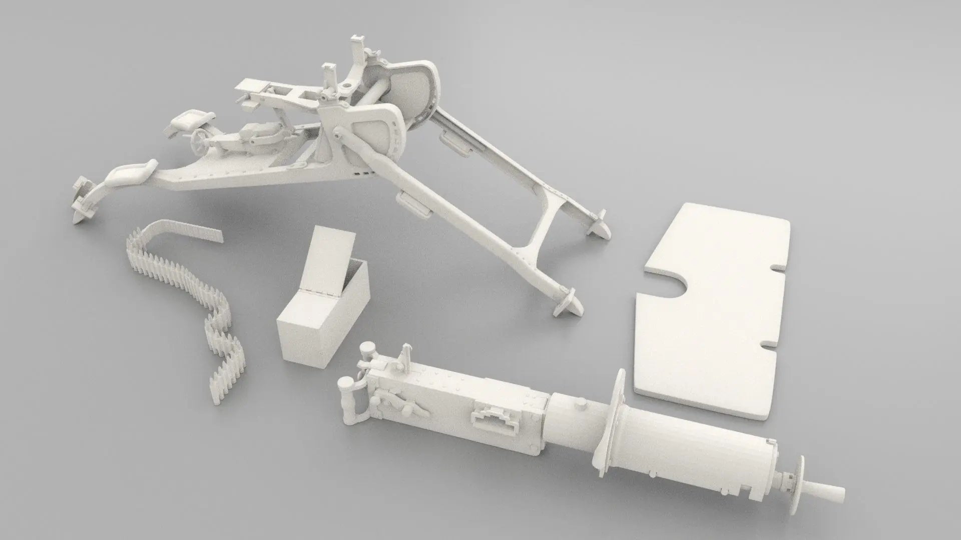 Elevate Your Display: 1/6 MG 08 Machine Gun - Mount Top Part (Unpainted)