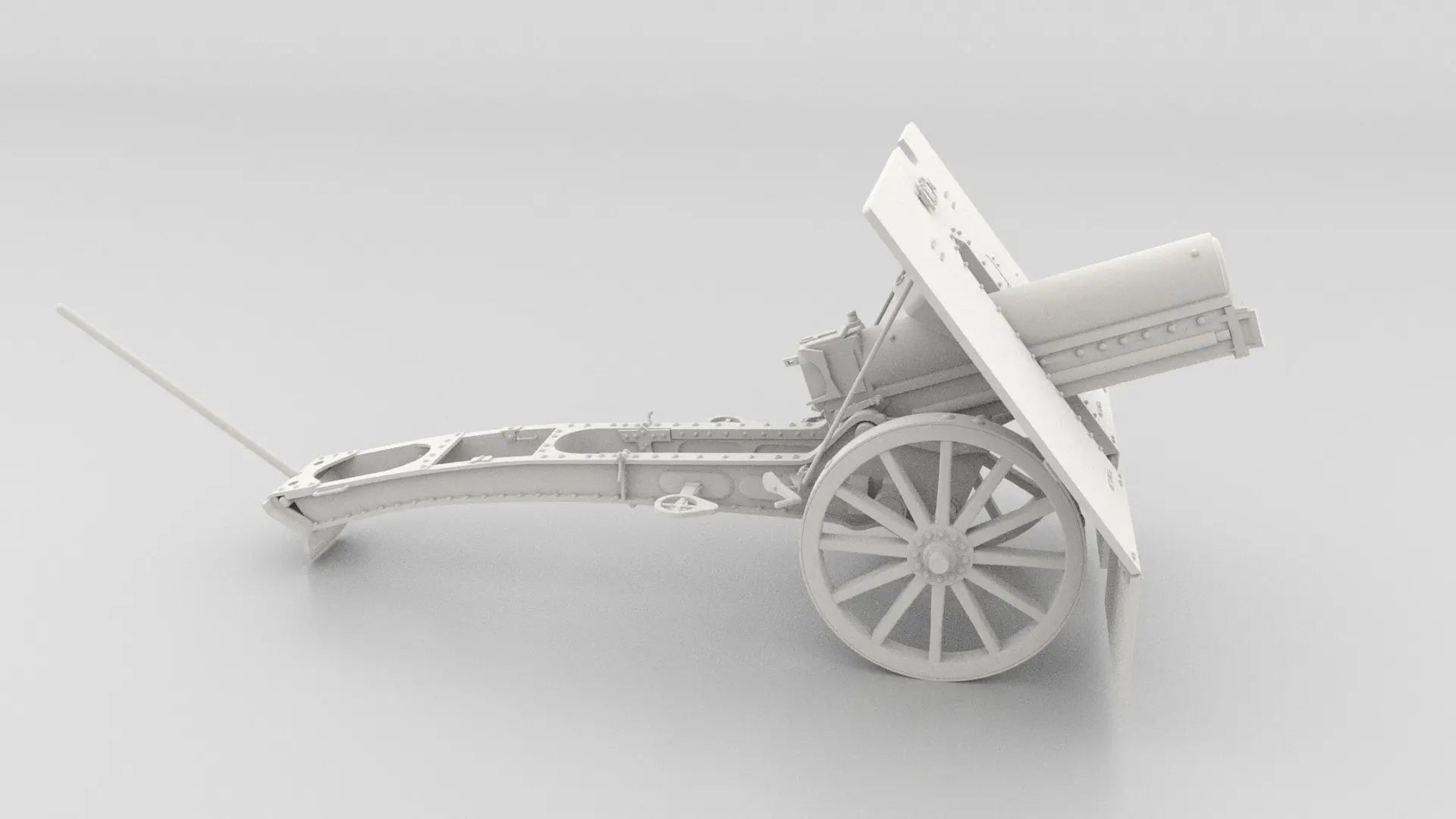 1/6 Poland 7.5cm Skoda Gebirgskanone M.15 Barrel 3dspro
