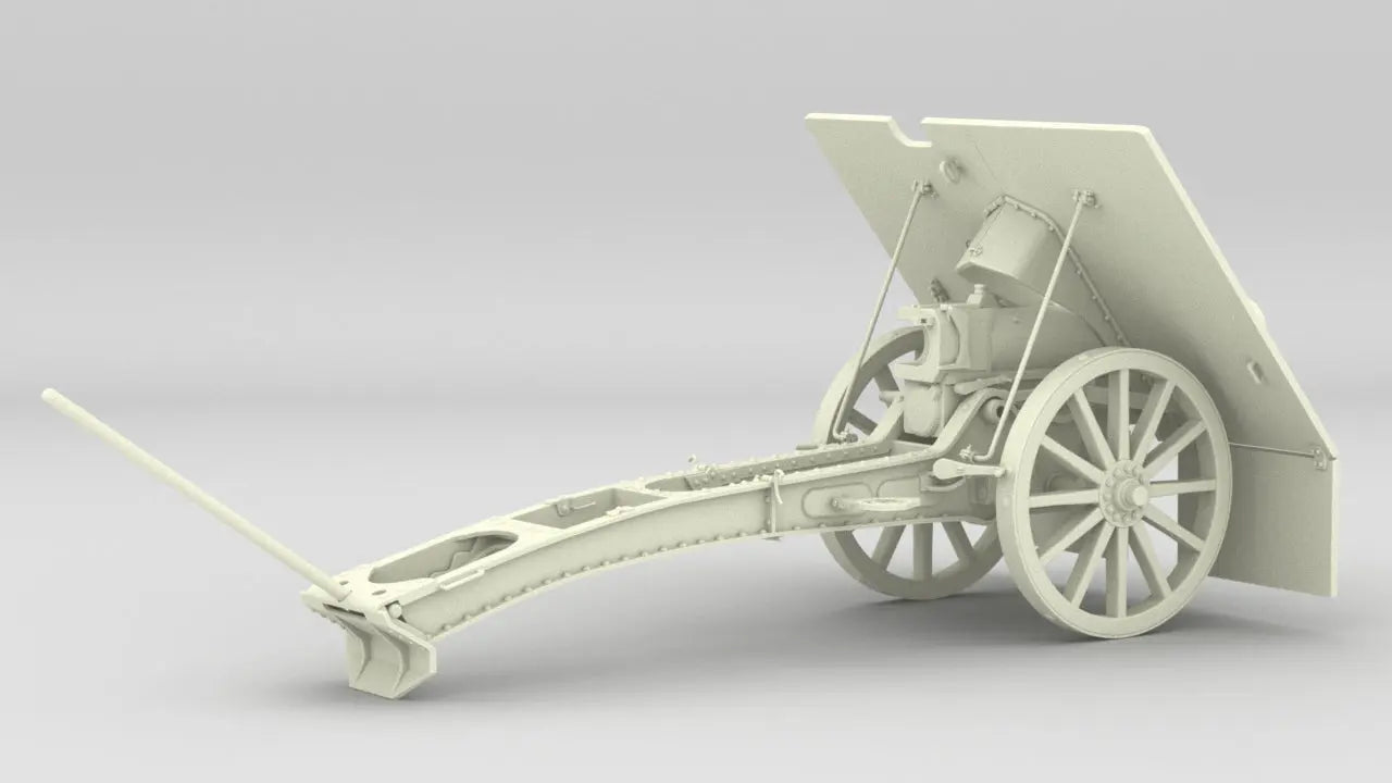 1/6 Polish Skoda 75 mm Model 1928 (75 mm M.28) Kit 3dspro