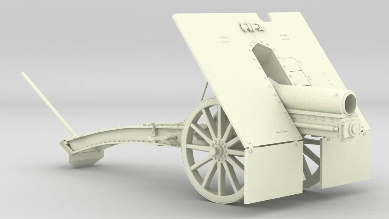 1/6 Polish Skoda 75 mm Model 1928 (75 mm M.28) Kit 3dspro