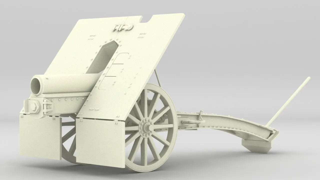 1/6 Polish Skoda 75 mm Model 1928 (75 mm M.28) Kit 3dspro