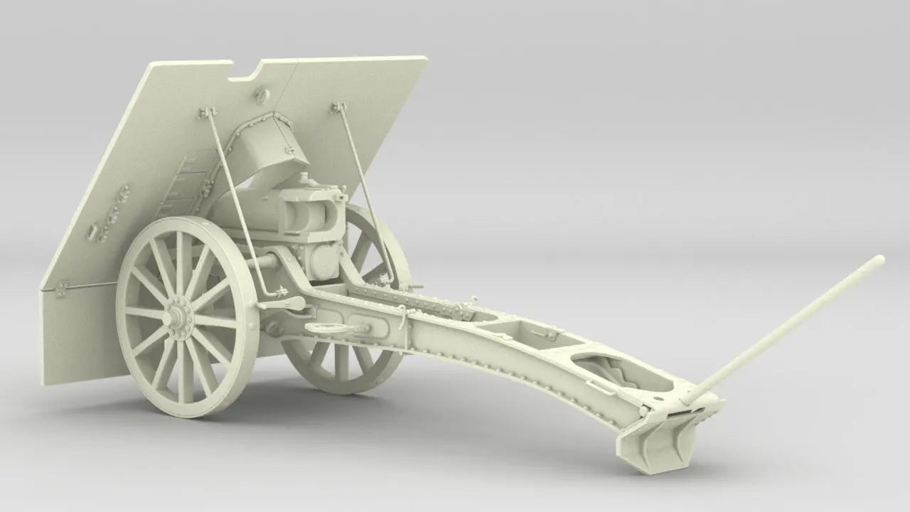 1/6 Polish Skoda 75 mm Model 1928 (75 mm M.28) Kit 3dspro
