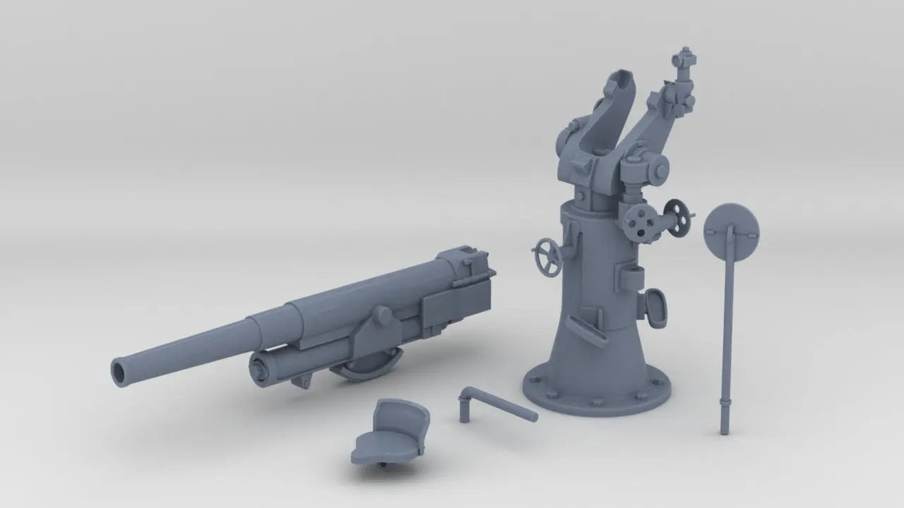 1/6 Russian 3in/76.2mm Lender Model 1914/15 AA Gun - distefan 3d print