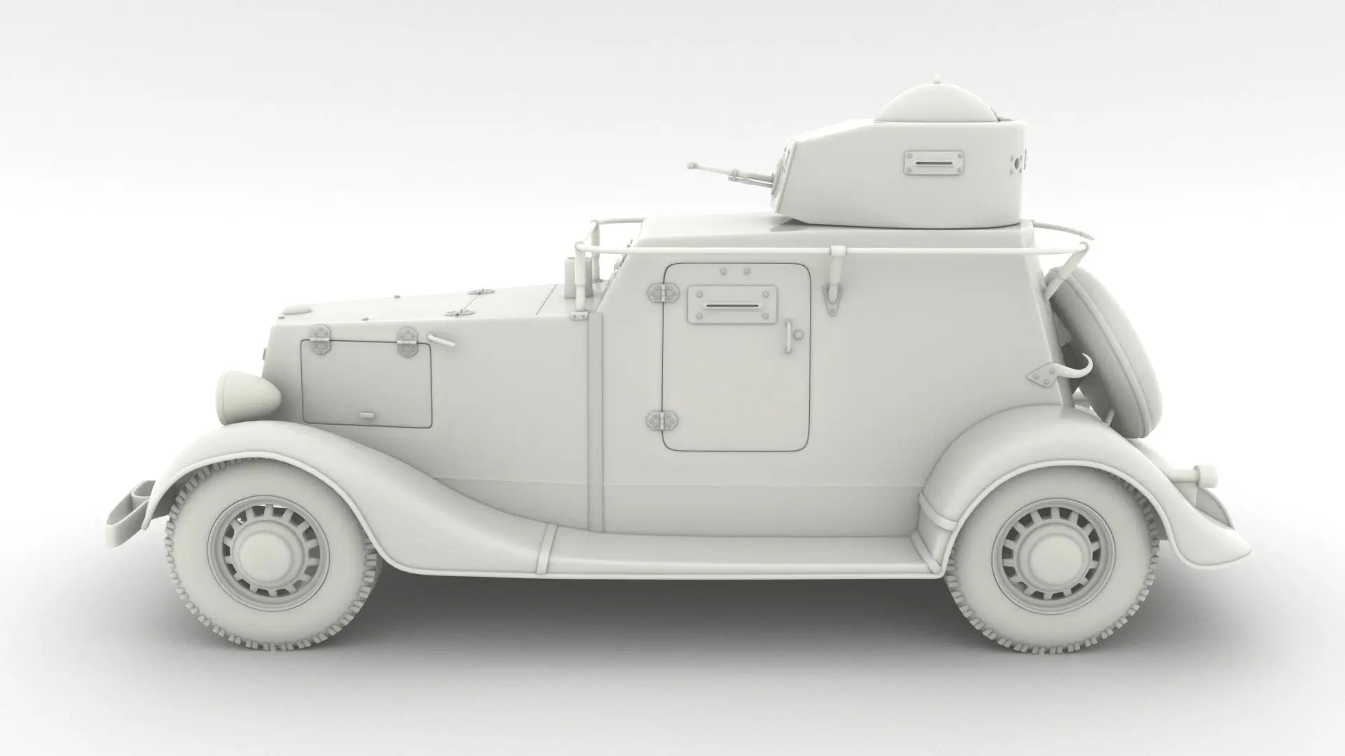 1/6 Russian BA20 Armor Car Set 3dspro