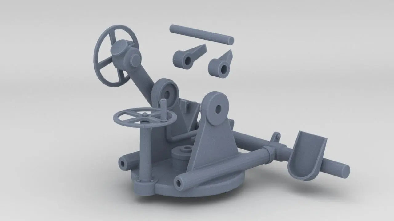 1/6 Swedish Bofors 20 mm M-40 Mount Up Set 3dspro