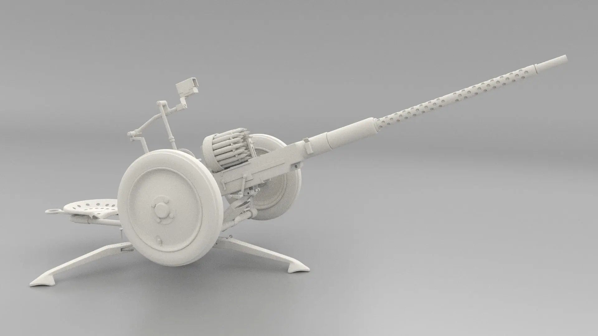 Crew Comfort for Your M-40: 1/6 Swedish Bofors 20 mm M-40 - Seat (Distefan 3D Print)