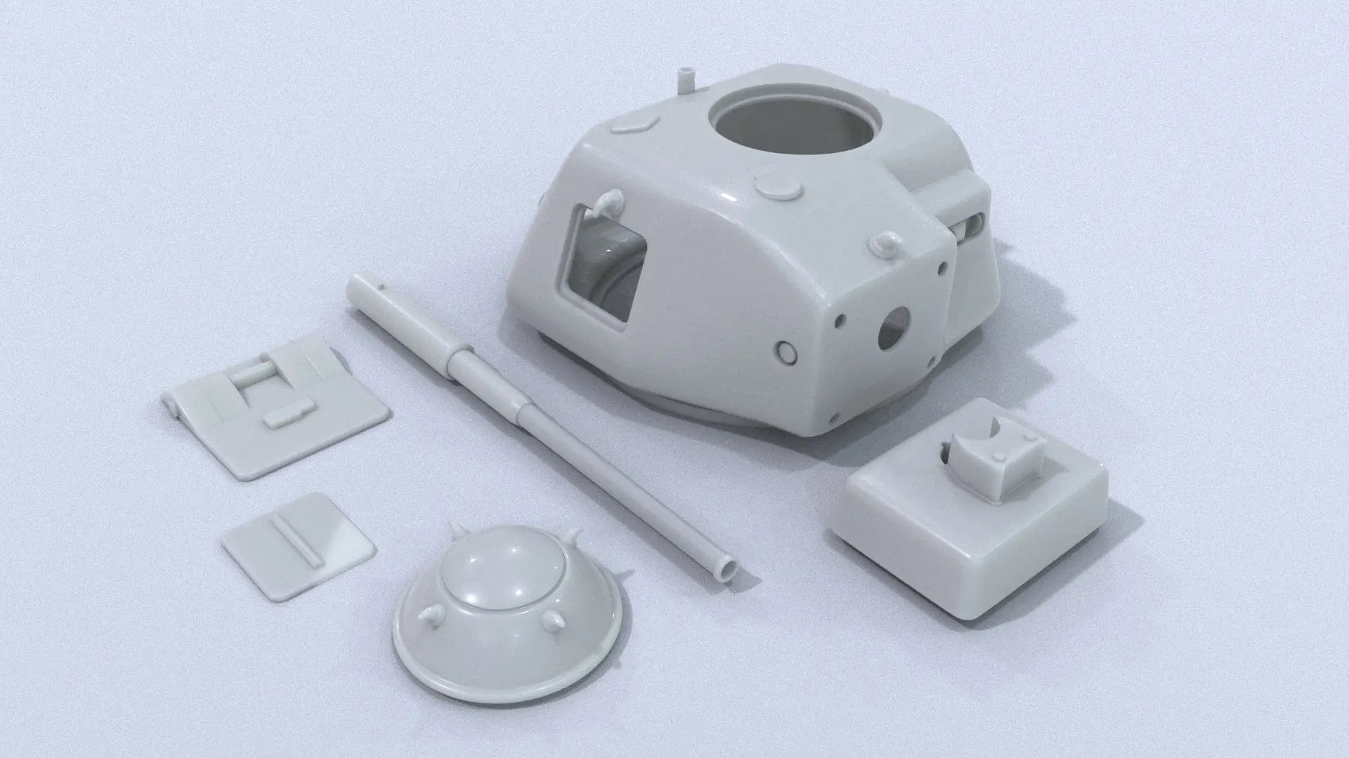 1/6 Vanatorul de Care R-35 Turret Set 3dspro