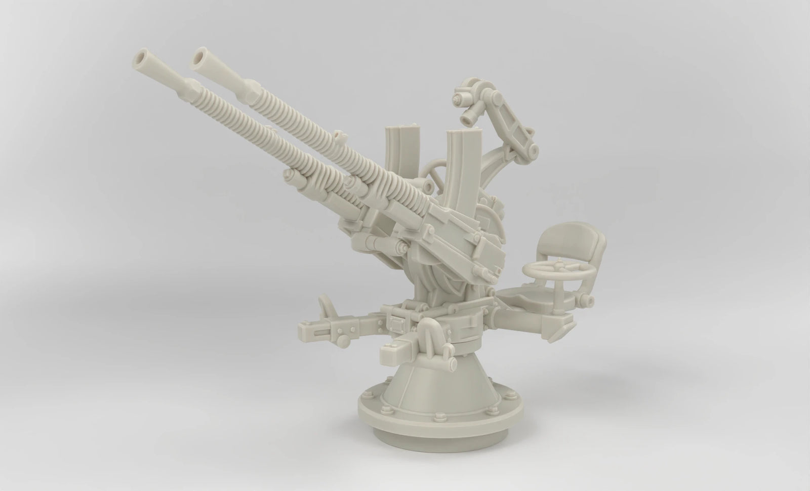 1/6 Belgium Twin AA Gun Hotchkiss 13.2mm Set - distefan 3d print
