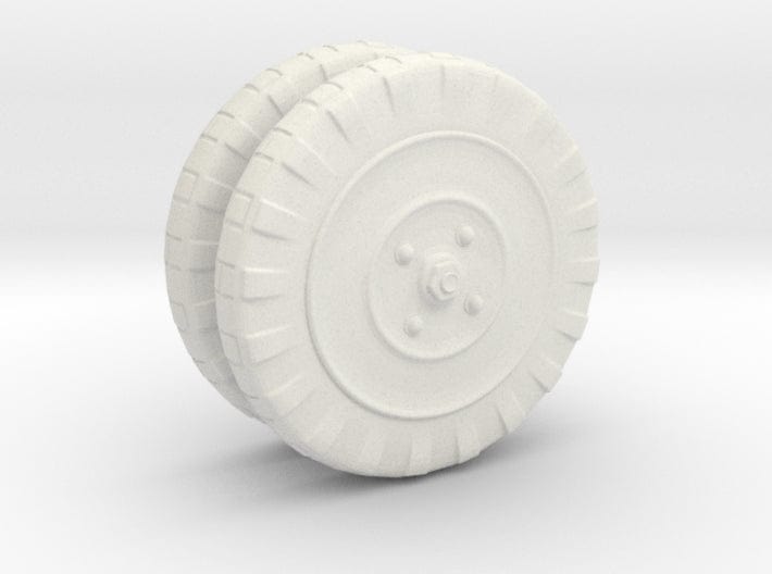 1/6 Bofors 37 mm anti-tank gun - wheels 3d printed