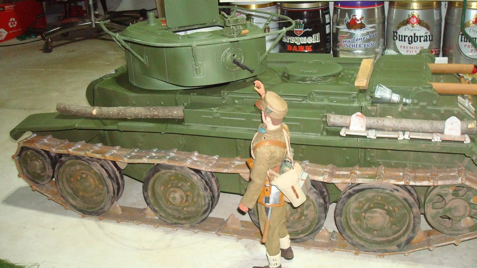 1/6 BT-7 Tank - Shovel (3D Printed) - Soviet Tank Model Parts 