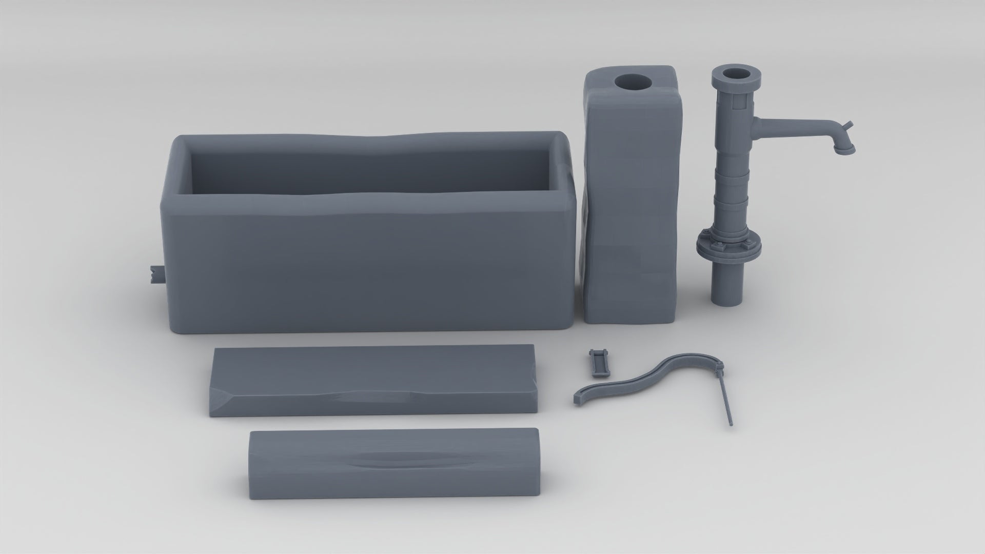 1/6 Czechoslovak Hand Water Pump Set Protosoon
