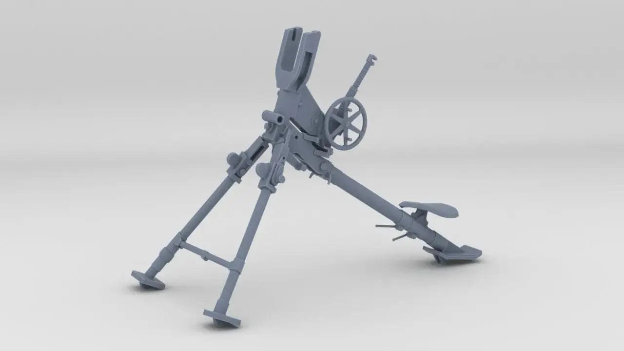 1/6 French 8mm Hotchkiss 14 Heavy MG Set - distefan 3d print