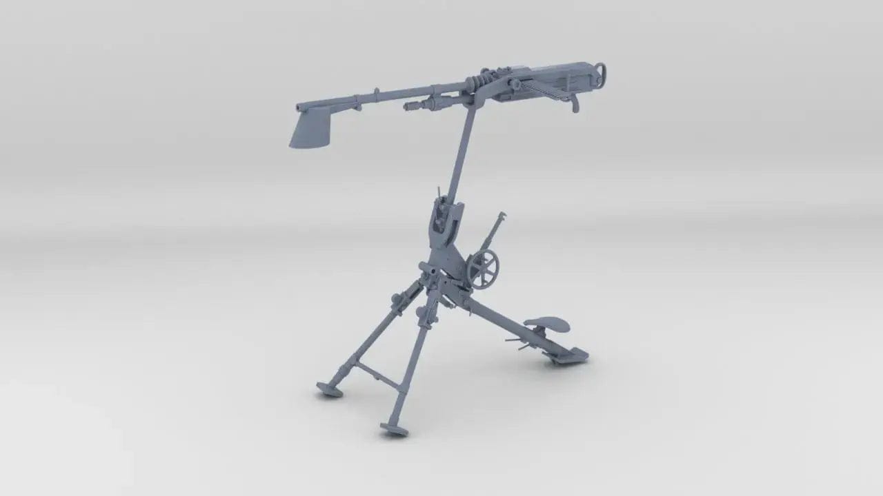 1/6 French 8mm Hotchkiss 14 Heavy MG Set - distefan 3d print