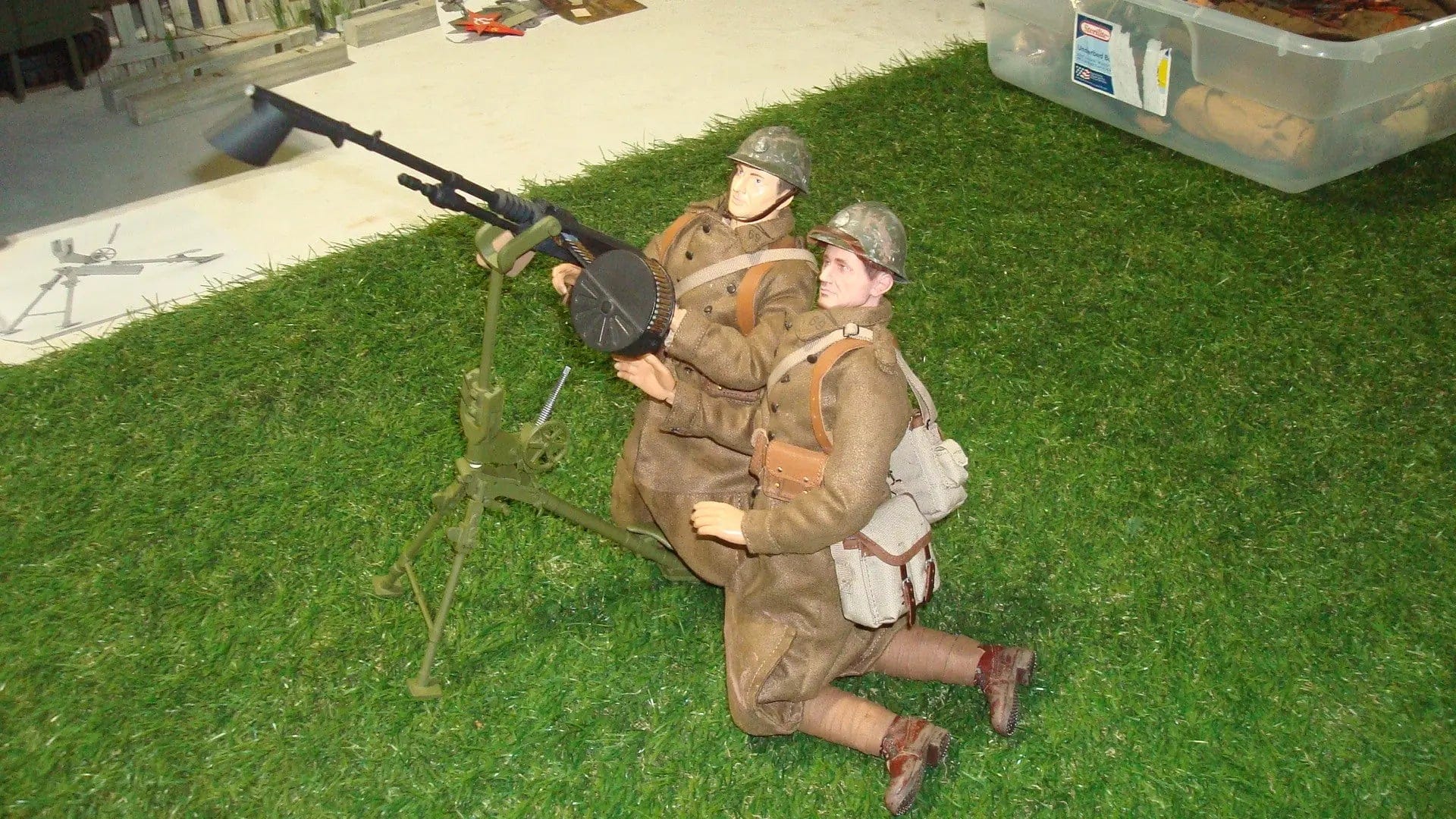 1/6 French 8mm Hotchkiss 14 Heavy MG Set - distefan 3d print