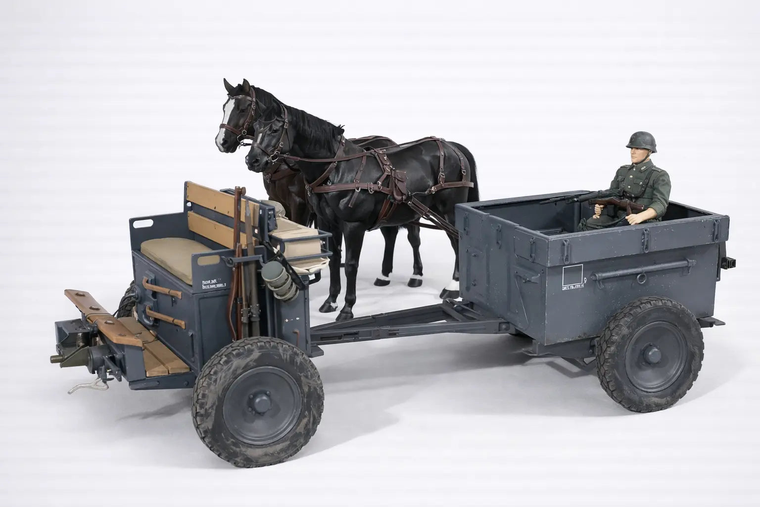 1/6 German If.5 MG-Wagen 36 Anti-Aircraft Wagon Set 3dspro