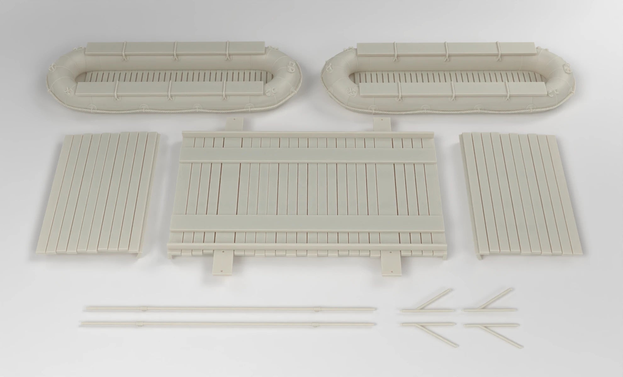 1/6 Germany WWII Grosse Flossacke 34 Assault Boat Set OITECH