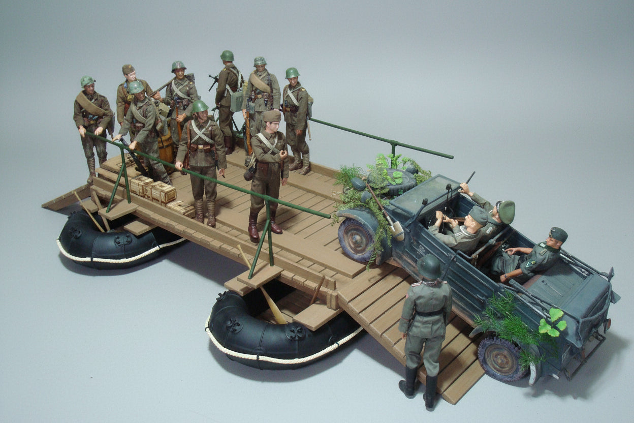 1/6 Germany WWII Grosse Flossacke 34 Assault Boat Set OITECH