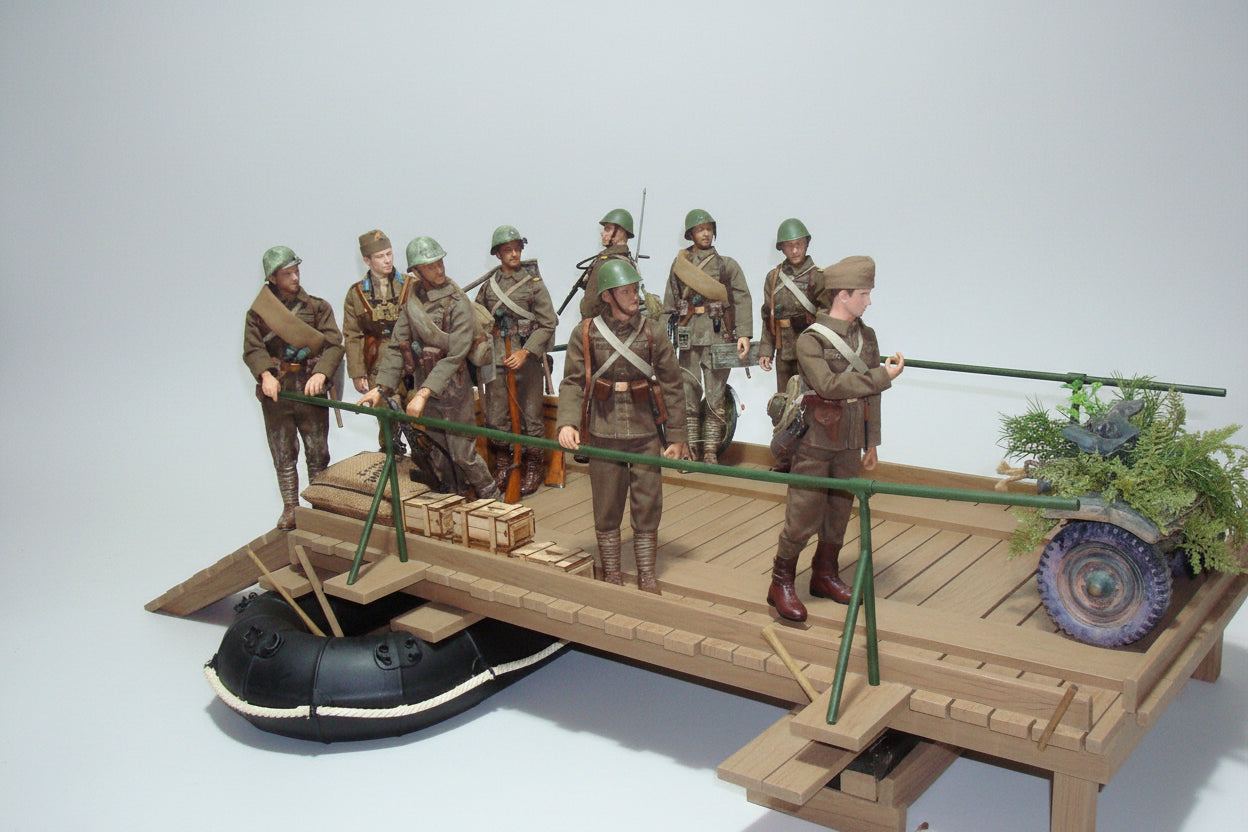 1/6 Germany WWII Grosse Flossacke 34 Assault Boat Set OITECH