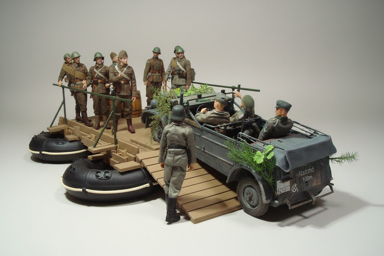 1/6 Germany WWII Grosse Flossacke 34 Assault Boat Set OITECH