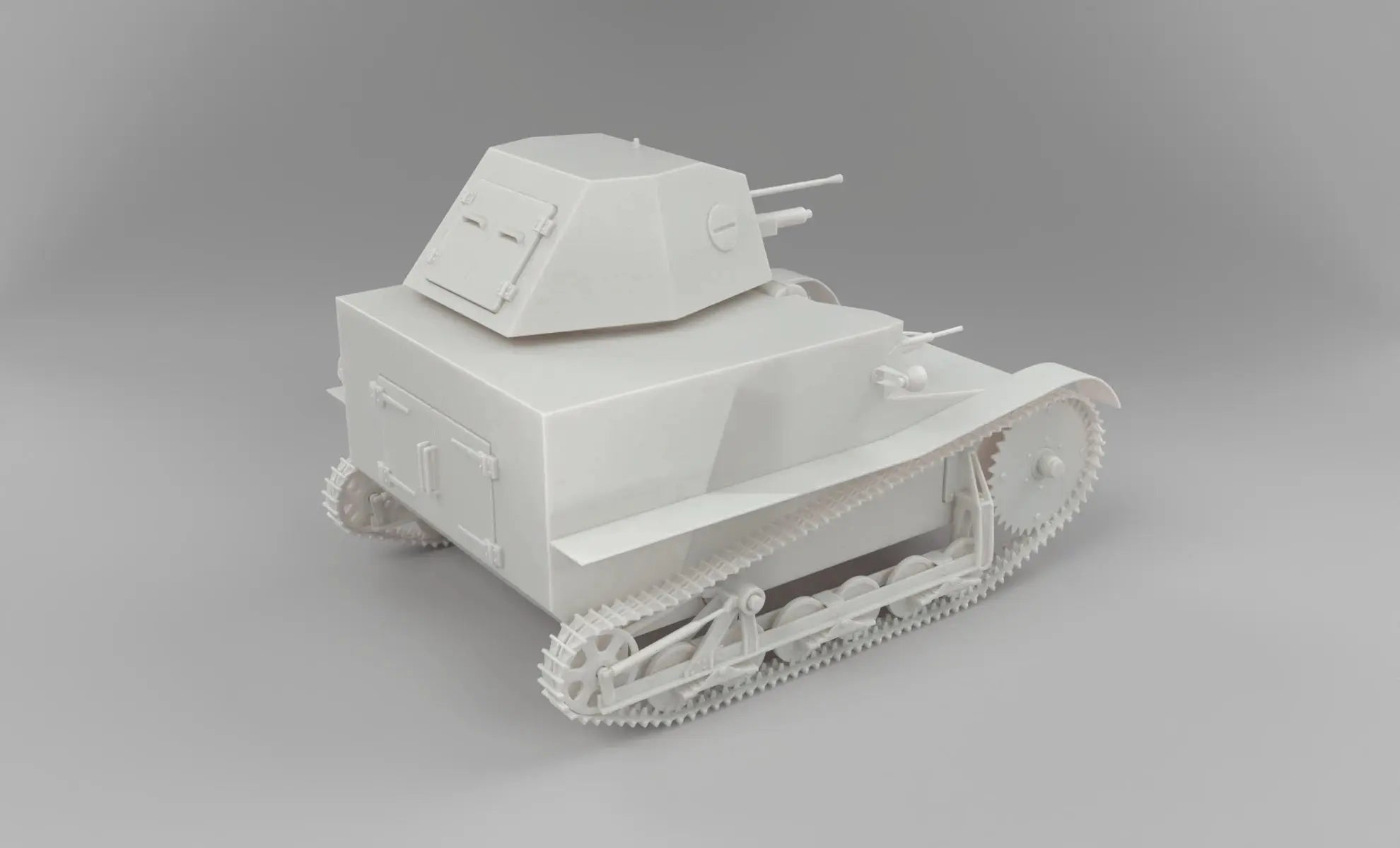 1/6 Hungarian Interwar Tankette Set - distefan 3d print